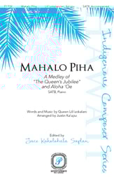 Mahalo Piha SATB choral sheet music cover